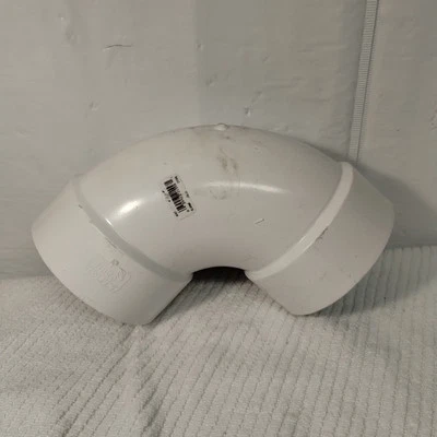Nibco 90 Degree Elbow White PVC 4" x 4" 4807 (D*