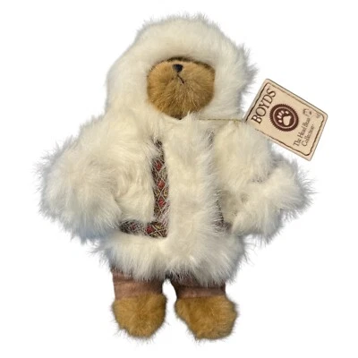 Boyds Bears Plush Teddy Bear 9" With Tag Edmund In Eskimo Parka New With Tags