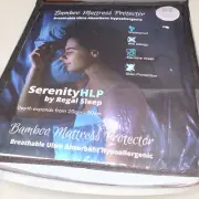 Serenity HLP Matress Protector Double Bed Waterproof Anti Allergy By Regal Sleep