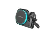 Promate 2-in-1 MagSafe 15W Wireless In-Car Phone Charger with Built-in Wireless