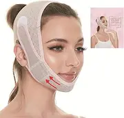 Double Chin Reducer, Double Chin Eliminator V Line Lifting Mask with Chin Strap for Double Chin for Women -Face Lift, Prevent Sagging, V Shaped Slimmer - Innovative Lifting Tech (grey)