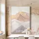Angel 北歐裝飾畫 日照金山 抽象山脈 背靠有山 ins 居家裝飾 客廳掛畫 房間佈置 玄關畫 壁貼壁畫 無框畫 畫