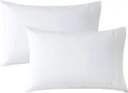WhatsBedding King Size Pillowcases Set of 2, 20x36 Cotton Pillow Cases with Envelope Closure, Soft & Breathable Pillow Covers for Bed, White