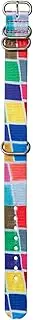 [NIXON] NATO BA006-3427-00 Recycled Plastic Watch Strap with Stainless Steel Buckle and Fittings, Pool tiles, 20mm, Strap