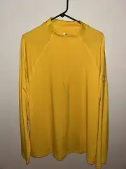 G/FORE MENS 1/4 ZIP GOLF LONG SLEEVE PULLOVER YELLOW SIZE XL NWT $155