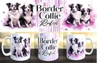 Border Collie Rules Dog Coffee Mug Collie Rules Owner - Cute Novelty Gift