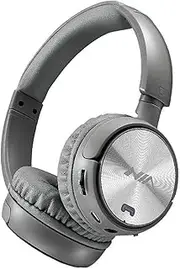 Q2 Foldable On Ear Headset Wirel Headphones 3.5mm AUX in Music Earphone TF Card MP3 Player FM Radio with Microphone APP Control Grey