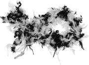 Anneome Colorful Feathered Boas Fluffy Chandelle Feathered Neckwear for Halloween Fashion Accessory Party Home Decoration and Festive Celebrations