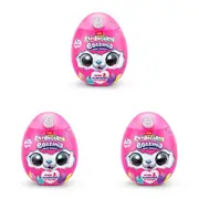 3x Zuru Rainbocorns Eggzania Soft Mini Series 1 Plush Kids Toy Assorted 3y+