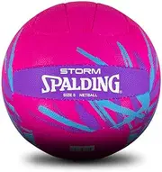 Spalding Storm Training Netball, Pink, Blue and Purple