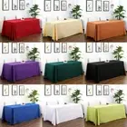 Tablecloths Wedding Rectangle Event Party Black White Table Cloth Trestle Table