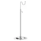 Purse Display Stand Adjustable Tabletop Single Hook Handbag Rack - Silver