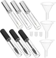 Beavorty Ml Empty Mascara Tubes Brush Pcs Diy Eyelash Tube Containers for Cream Balm Portable Travel Bottles