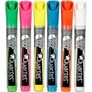 Quartet Glassboard Markers Bullet Tip Assorted Colours Pack 6