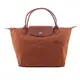 LONGCHAMP S號短把LE PLIAGE GREEN摺疊水餃包(白蘭地酒色) L1621 919 504