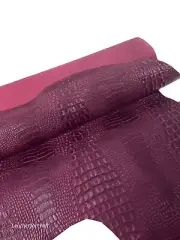 Amaranth Crocodile Alligator Leather Embossed Texture Amazing Relief OZ 2018 V2