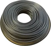 FlyNautics Grass Strimmer Line Nylon String Trimmer Spool 3.0mm 40m Round Wire for Garden Trimmers (Steel, Black)