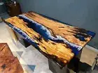 Ocen Epoxy Resin Dining Table, Handmade Furniture, Resin Conference Table Decors