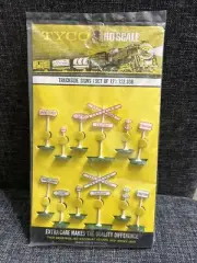 HO Scale TYCO #122:100 Trackside Signs - Set Of 12 B1-34
