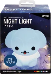 Crest Kids Multi-Coloured Rechargeable Night Light Puppy