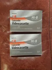 Radio Shack Hi-8 44-477 Metal Particle Camcorder Video Cassettes Two SEALED