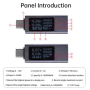 Type-C USB Tester Voltmeter Current Meter Charge Ammeter Power Voltage Detector