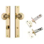 Guildford Knob Rect Backplate Kit w Privacy Turn