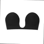 [MOOCO MORNING] Women Front Lace up Silicone Push Up Bra Adhesive Stick On Gel Invisible Bras Strapless Backless Bra