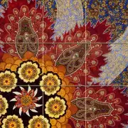 Art Decor Colorful Mural Ceramic Backsplash Bath Tile #728