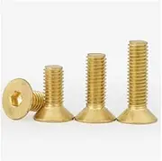 3/10/20pcs DIN7991 M2 M2.5 M3 M4 M5 M6 M8 Length=4/5/6/8/10/12/16/20/25/30mm Pure Brass Flat Hex Hexagon Socket Countersunk Head Screws(12mm,M3 (20Pcs))