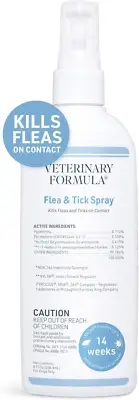 Clinical Care Flea & Tick Spray for Dogs, 8 Fl. Oz. — Kills Fleas and Ticks on C