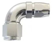 AEROFLOW AF553-08-10S ONE PIECE SWIVEL 90° STEPPED HOSE END -10AN TO -8 HOSE