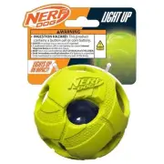 Nerf Dog Bash Ball Dog Toy with Interactive LED, Lightweight, Durable and Water