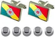[Select Gifts] Shirt Dress Studs Embu City Sao Paulo State Flag Cufflinks