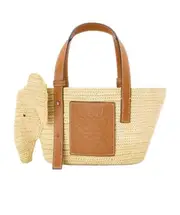 Loewe Small Elephant Basket bag One size Nude
