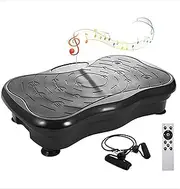 Vibration Plate Exercise Machine, Bluetooth Workout Vibration Fitness Platform with Foot Magnet Massage, 3 Large Vibration Zones and Adjustable 1-99 Speed, for Weight Loss, Shaping