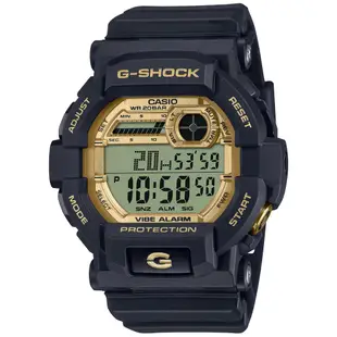【聊聊甜甜價】CASIO G-SHOCK 黑金時尚 電子腕錶 GD-350GB-1
