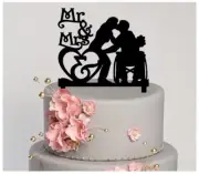 Wheelchair Wedding, Cake topper, Mr. and Mrs., Bride and Groom themed wedding