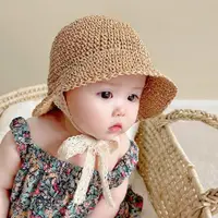 在飛比找ETMall東森購物網優惠-ins風男女寶寶韓國遮陽洋氣草帽