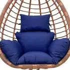 Swing Egg Cushion Replacement, Outdoor Hanging Basket Seat Cushion Pillow, Fo...