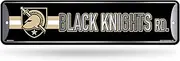 Rico Industries, NCAA Army West Point Black Knights Metal Street Sign 4" x 15" Home Décor - Bedroom - Office - Man Cave