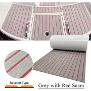 Grey Red Boat Carpet Eva Foam Boat Flooring 240×90cm Nonslip Teak Deck Cab Mat