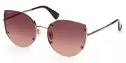 Max Mara MM0017-D MALIBU5 Asian Fit 38F Women’s Sunglasses Brown Size 59