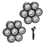 2 PC 7 Men's Electric Shaver Replacement Heads, Razor Head Shavers for Bald a...