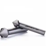 5Pcs 3 Flute 90° HSS Countersink Chamfer Cutter End Mill Drill Milling 12.4mm