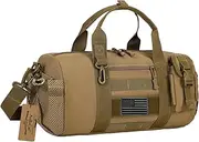 ArcEnCiel Small Tactical Duffle Bag Men Gym Pack Military Molle Shoulder Bags Shoes Storage Sports Handbag with Patch