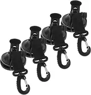 KITANDOVE 4pcs Car Mounted Suction Cup Hooks Durable Vacuum Hooks for Outdoor Travel Camping and Tent Use Strong Hold Easy Installation Portable Design