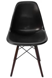 SK Designer Living Replica Eames DSW Eiffel Chair - Plastic & Walnut
