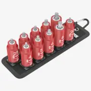 Wera 004930 Belt B VDE Zyklop Torx/Hex Bit Socket Set with Holding Function, 3/8