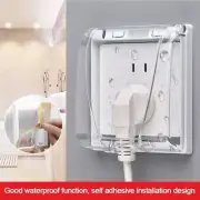 Self-Adhesive Switch Protective Cover Plastic Protection Socket Bathroom